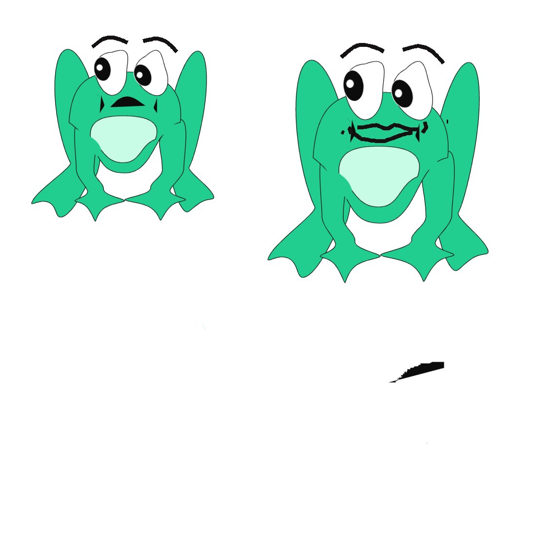two frogs